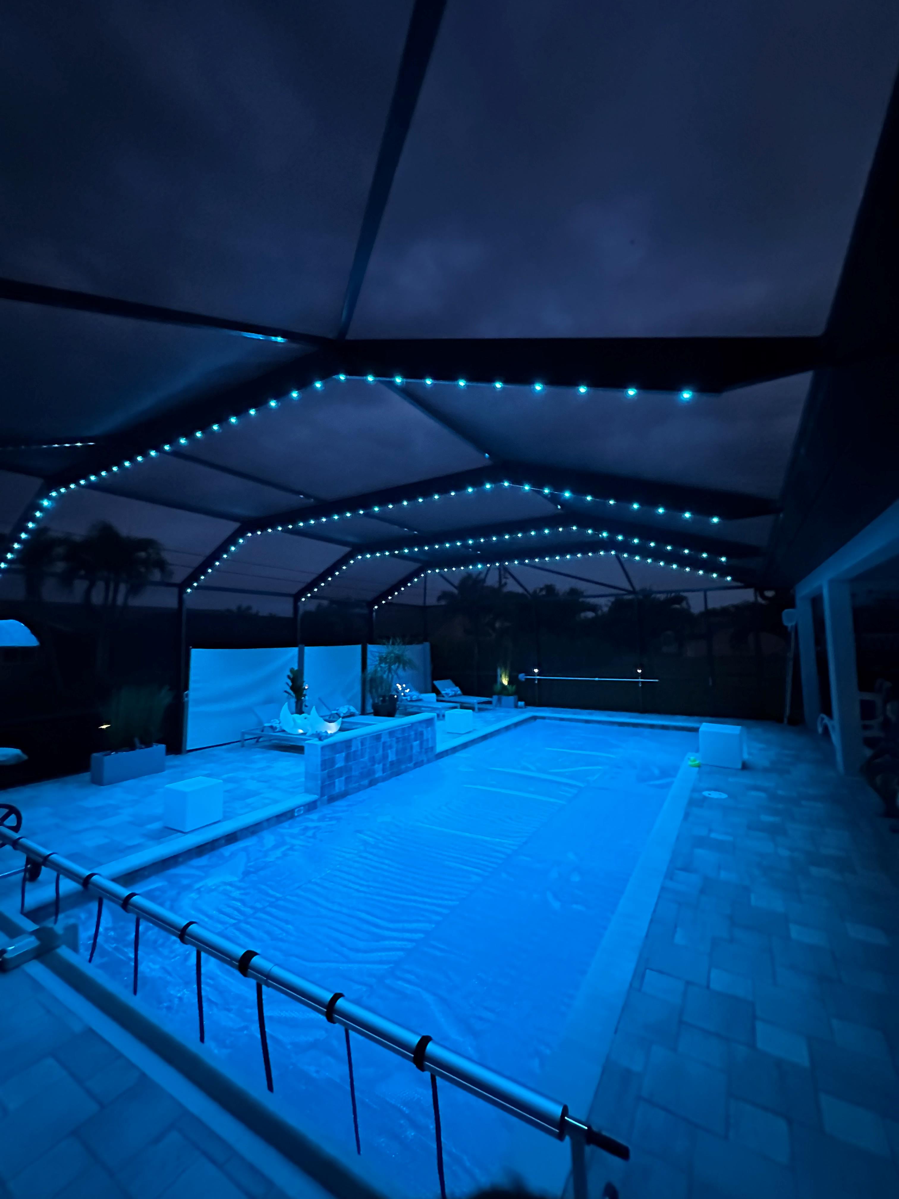 Light Blue Pool/Lanai Lighting